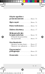 Preview for 15 page of MELINERA Z30320A Operation And Safety Notes