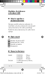 Preview for 16 page of MELINERA Z30320A Operation And Safety Notes