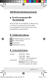 Предварительный просмотр 59 страницы MELINERA Z30320A Operation And Safety Notes