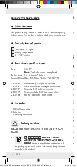 Предварительный просмотр 6 страницы MELINERA Z30893A Operation And Safety Notes