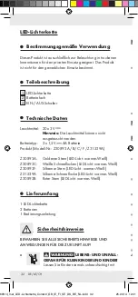 Предварительный просмотр 32 страницы MELINERA Z30893A Operation And Safety Notes