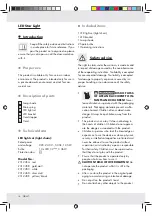 Предварительный просмотр 14 страницы MELINERA Z31245A Operation And Safety Notes