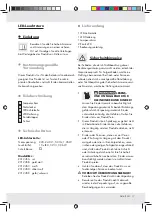 Предварительный просмотр 17 страницы MELINERA Z31245A Operation And Safety Notes