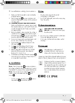 Предварительный просмотр 5 страницы MELINERA Z31515A Operation And Safety Notes