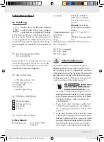 Предварительный просмотр 9 страницы MELINERA Z31515A Operation And Safety Notes