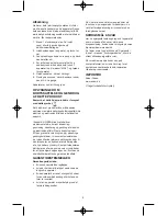 Предварительный просмотр 4 страницы Melissa 145-013 Instruction Manual