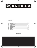 Предварительный просмотр 1 страницы Melissa 16180100 User Manual