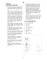 Предварительный просмотр 23 страницы Melissa 16180101 Instruction Manual