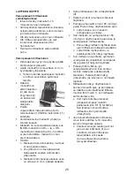 Предварительный просмотр 26 страницы Melissa 630-013 User Manual