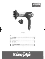 Melissa 635-085 Instruction Manual preview