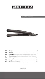 Preview for 1 page of Melissa 635-107 User Manual