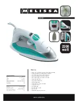 Предварительный просмотр 1 страницы Melissa 641-032 Specifications