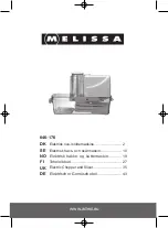 Preview for 1 page of Melissa 646-176 Manual