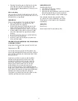 Preview for 7 page of Melissa 651-016 User Manual