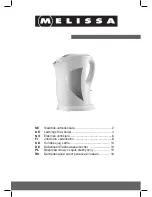 Melissa Cordless jug kettle User Manual preview