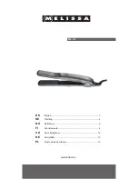 Preview for 1 page of Melissa Hair Straightener 635-124 User Manual