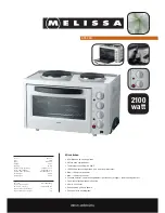 Preview for 1 page of Melissa Mini-Kitchen 651-040 Specifications