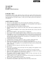 Preview for 1 page of Melissa SP-1440-S Instruction Manual