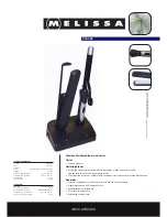 Предварительный просмотр 1 страницы Melissa Wireless Hairstraightener and Curler 635-086 Specifications