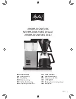 Melitta AROMA SIGNATURE 1007 Operating Instructions Manual preview