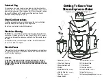 Preview for 4 page of Melitta Cafe Cappuccino MEX6B User Manual