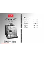 Melitta Caffeo 84 Operating Instructions Manual preview