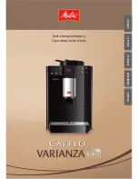 Melitta Caffeo Varianza CSP Operating Instructions Manual preview