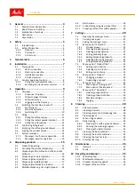 Preview for 2 page of Melitta Cafina XT6 Operating Instructions Manual