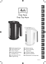 Предварительный просмотр 1 страницы Melitta Easy Aqua Operating Manual