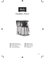 Предварительный просмотр 1 страницы Melitta Excellent Therm M518 Operating Instructions Manual