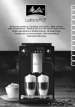 Melitta Latticia OT Operating Instructions Manual preview