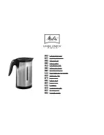 Melitta Linea Unica aqua Operating Instructions Manual preview