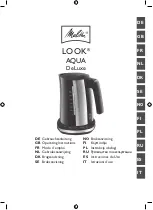 Melitta Look Aqua DeLuxe Operating Instructions Manual preview