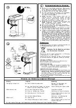 Preview for 5 page of Melitta M170 MT Operating Instructions Manual