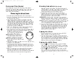 Preview for 9 page of Melitta ME10DTB Use And Care Manual