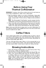 Preview for 6 page of Melitta ME10TDS Use And Care Manual