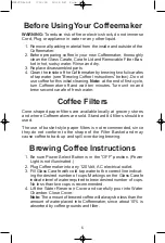 Preview for 6 page of Melitta ME12CDB Use And Care Manual