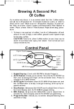 Preview for 8 page of Melitta ME12CDB Use And Care Manual