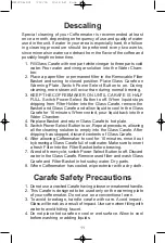 Preview for 11 page of Melitta ME12CDB Use And Care Manual