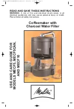 Melitta MECF10 Use And Care Manual preview