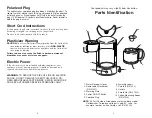 Preview for 5 page of Melitta MECM12CAN Use And Care Manual