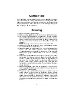 Preview for 6 page of Melitta MEFB4B Fast Brew Use & Care Manual