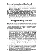 Preview for 6 page of Melitta MEMB1CAN Mill & Brew Use And Care Manual