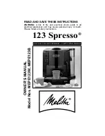 Melitta MEPE123B Owner'S Manual preview