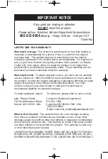 Preview for 13 page of Melitta MERB10B Use And Care Manual