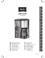 Preview for 1 page of Melitta Optima Timer 1008-01 Operating Instructions Manual