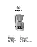 Preview for 1 page of Melitta Single 5 Operating Instructions Manual