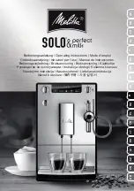 Preview for 1 page of Melitta Solo & Perfect Milk Operating Instructions Manual