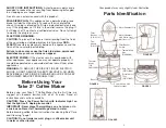 Preview for 4 page of Melitta Take 2 ME2TMBCHR Use And Care Manual