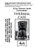 Melitta Thermal Cafe ME8TPB Instructions Manual preview